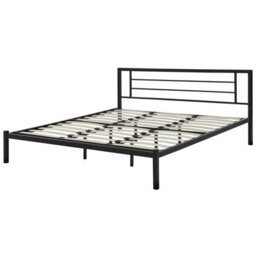 Beliani Bed Metal Cusset 180 X 200 Cm (Eu Super King) Black - thumbnail 5