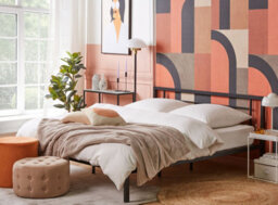 Beliani Bed Metal Cusset 180 X 200 Cm (Eu Super King) Black - thumbnail 2