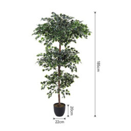 Thehotsale Artificial Zamioculcas Decorative Plant In Pot 185 Cm H - thumbnail 6