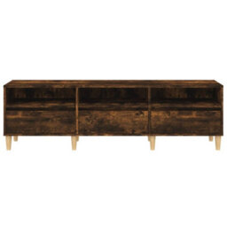 Berkfield Tv Cabinet Smoked Oak 150X30X44.5 Cm Engineered Wood - thumbnail 6