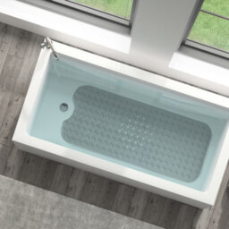 Keplin Premium Non Slip Rubber Bath Mat 200 Suction Cups, Bpa, Latex Free, 40X100Cm, Machine Washable, Grey - thumbnail 8