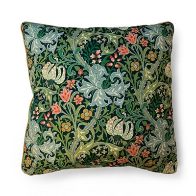 William Morris Golden Lily Filled Cushion Multicoloured (55Cm X 55Cm)