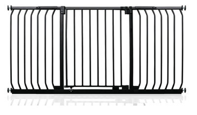 Safetots Elite Pressure Safety Gate, 161Cm - 170Cm, Matt Black, Pressure Fit Stair Gate - image 1