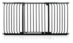 Safetots Elite Pressure Safety Gate, 161Cm - 170Cm, Matt Black, Pressure Fit Stair Gate - thumbnail 1