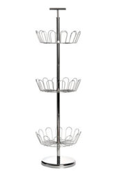Orsina Revolving Silver Shoe Stand