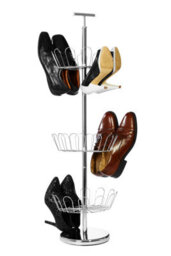 Orsina Revolving Silver Shoe Stand - thumbnail 2