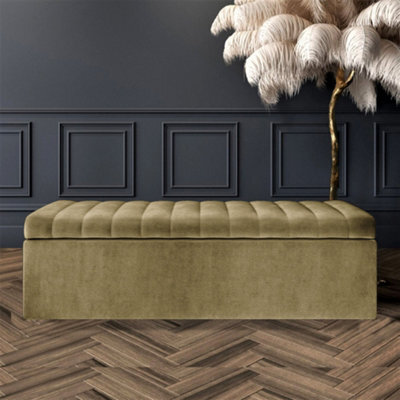 Safar 150Cm Wide Ottoman Storage Box - Brown Naples Ottoman Box With Storage - image 1