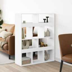 Berkfield Classic Room Divider White 100X33X125.5 Cm Engineered Wood - thumbnail 2