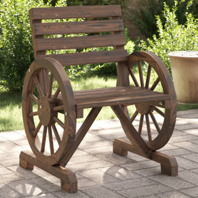 Berkfield Garden Chairs 2 Pcs 58X58X78.5 Cm Solid Wood Fir - image 1