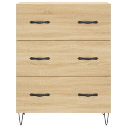 Berkfield Highboard Sonoma Oak 69.5X34X180 Cm Engineered Wood - thumbnail 8