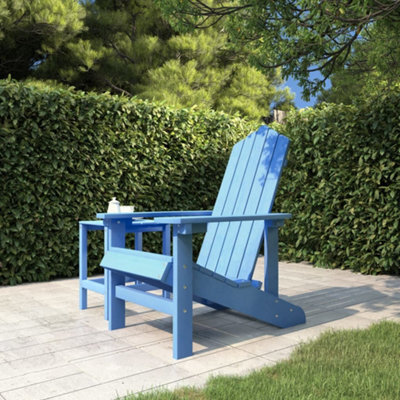 Vidaxl Garden Adirondack Chair Hdpe Aqua Blue - image 1