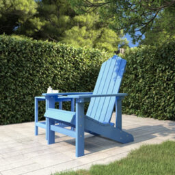 Vidaxl Garden Adirondack Chair Hdpe Aqua Blue - thumbnail 1