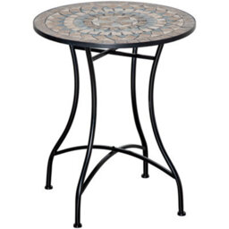 Outsunny 60Cm Mosaic Round Bistro Table Outdoor Garden Side Table, Green - thumbnail 2
