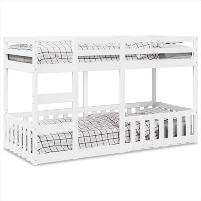Berkfield Bunk Bed White 80X200 Cm Solid Wood Pine - image 1