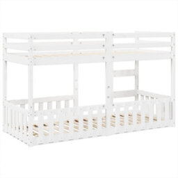 Berkfield Bunk Bed White 80X200 Cm Solid Wood Pine - thumbnail 7