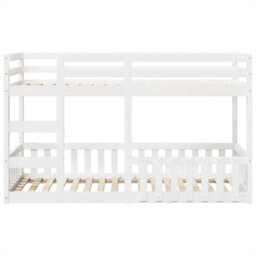 Berkfield Bunk Bed White 80X200 Cm Solid Wood Pine - thumbnail 5
