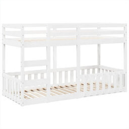 Berkfield Bunk Bed White 80X200 Cm Solid Wood Pine - thumbnail 2