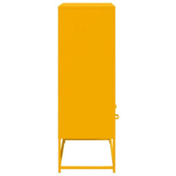 Berkfield Highboard Mustard Yellow 68.5X39X111.5 Cm Steel - thumbnail 5