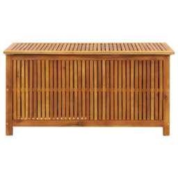 Berkfield Garden Storage Box 113X50X58 Cm Solid Acacia Wood - thumbnail 3