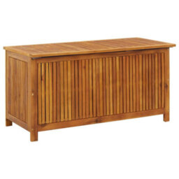 Berkfield Garden Storage Box 113X50X58 Cm Solid Acacia Wood - thumbnail 1