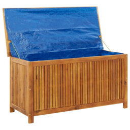 Berkfield Garden Storage Box 113X50X58 Cm Solid Acacia Wood - thumbnail 2