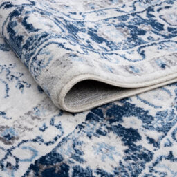 The Rugs Montana Navy Traditional Area Rug And Runner Soft Durable Pet Friendly Easy To Clean Living Room Bedroom 4070Nv - thumbnail 5