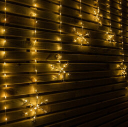 Samuel Alexander 1.2M X 1.2M Flexibrights Christmas Snowflake Curtain Lights With 267 Warm White Leds - thumbnail 6