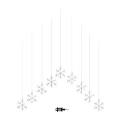 Samuel Alexander 1.2M X 1.2M Flexibrights Christmas Snowflake Curtain Lights With 267 Warm White Leds - thumbnail 9