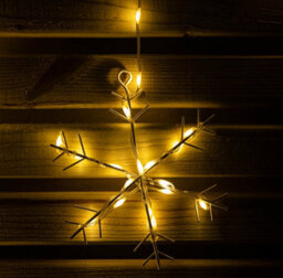 Samuel Alexander 1.2M X 1.2M Flexibrights Christmas Snowflake Curtain Lights With 267 Warm White Leds - thumbnail 8