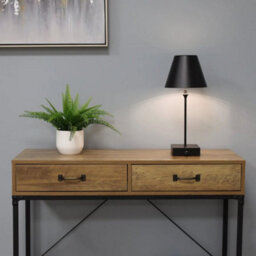 Pagazzi Lighting Pagazzi Lustre Black Led Rechargeable Table Lamp - thumbnail 5