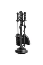 Black Duchess Top Fireplace Tool Set Elegant, Durable - thumbnail 1