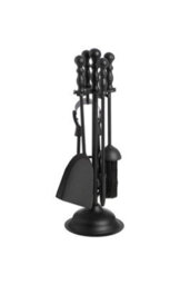 Black Duchess Top Fireplace Tool Set Elegant, Durable - thumbnail 2