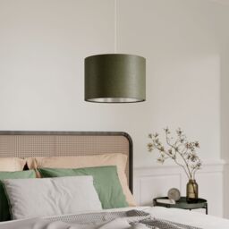 GoodHome Bodmin Olive Round Lamp Shade (D)30Cm - thumbnail 2