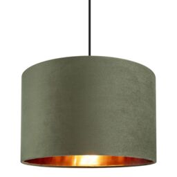 GoodHome Bodmin Olive Round Lamp Shade (D)30Cm - thumbnail 3