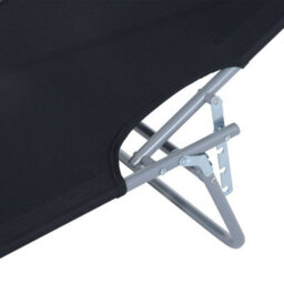 Outsunny Folding Chair Sun Lounger W/ Canopy Sunshade Garden Recliner Hammock - thumbnail 9