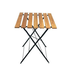 Folding Wooden Garden Bistro Set, 2 Seater Garden Furniture Set, Folding Bistro - thumbnail 3