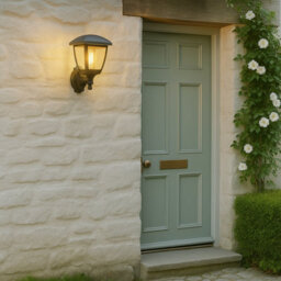 CGC Lighting Cgc Nova Large Black Outdoor Wall Lantern Light Pir Motion Sensor With Clear Diffuser Ip44 Polycarbonate Coastal - thumbnail 6