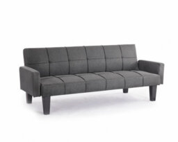 Home Detail Levine 3 Seater Tufted Fabric Clic-Clac With Black Legs Sofa Bed, Dark Grey - thumbnail 5