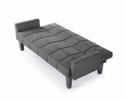 Home Detail Levine 3 Seater Tufted Fabric Clic-Clac With Black Legs Sofa Bed, Dark Grey - thumbnail 4