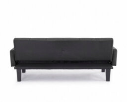 Home Detail Levine 3 Seater Tufted Fabric Clic-Clac With Black Legs Sofa Bed, Dark Grey - thumbnail 3