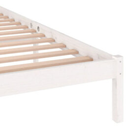 Berkfield Day Bed Solid Wood Pine 140X200 Cm Double White - thumbnail 6