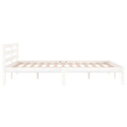 Berkfield Day Bed Solid Wood Pine 140X200 Cm Double White - thumbnail 5