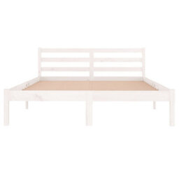 Berkfield Day Bed Solid Wood Pine 140X200 Cm Double White - thumbnail 4