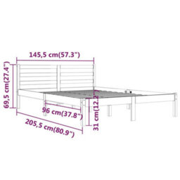 Berkfield Day Bed Solid Wood Pine 140X200 Cm Double White - thumbnail 8