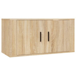 Berkfield Classic 3 Piece Tv Cabinet Set Sonoma Oak Engineered Wood - thumbnail 4
