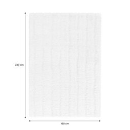 Sweeek - Indoor Rug With Linear Pattern Cream 230X160Cm - Sol - thumbnail 3