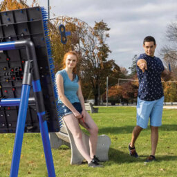 Eastpoint Outdoor Target Throwing Game With Steel Frame & 8 Safety Throwers - thumbnail 2