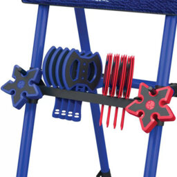 Eastpoint Outdoor Target Throwing Game With Steel Frame & 8 Safety Throwers - thumbnail 3