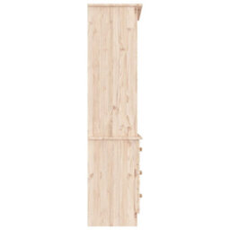 Berkfield Bookcase With Drawers Alta 60X35X142 Cm Solid Wood Pine - thumbnail 5