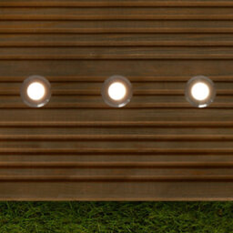 Litecraft Sitka Chrome 3W Led Outdoor 4 X Recessed Deck Light Kit With Photocell Sensor